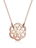 Elli Halskette 925 Sterling Silber Blume, Ornament in Rosegold