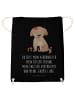 Mr. & Mrs. Panda Sportbeutel Hund Dame mit Spruch in Schwarz