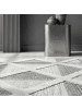 KADIMA DESIGN Teppich Hochflor Hoch-Tief Geometrisch Polypropylen Wohnzimmer