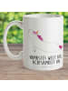 Mr. & Mrs. Panda Kindertasse Einhorn Yoga mit Spruch in Weiß