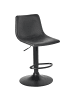 Beliani Drehhocker LEBRIJA in Schwarz - (W) 39 x (H) 98 x (L) 44 cm