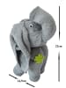 JACK Frottier Geschenk Set Handarbeit Origami Elefant Grau