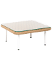 Beliani Couchtisch BAUCINA in Weiß/Braun - (W) 60 x (H) 30 x (L) 60 cm