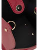 FELIPA Damen Henkeltasche Aus Leder in Rubin