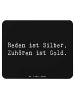 Mr. & Mrs. Panda Mousepad Spruch Konflikte friedlich lösen mit S... in Schwarz