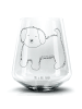 Mr. & Mrs. Panda Glas Hund Flauschig ohne Spruch in Transparent