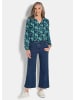 GOLDNER Weite 7/8-Jeans VERA mit Formbund in blau