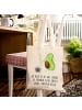 Mr. & Mrs. Panda Einkaufstasche Avocado Tanzen mit Spruch in Creme
