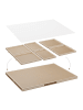 relaxdays Puzzlebrett in Natur - (B)83,5 x (H)4,5 x (T)63,5 cm