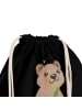 Mr. & Mrs. Panda Jutebeutel Quokka Happy mit Spruch in Schwarz