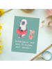 Mr. & Mrs. Panda Postkarte Schwimmen wie Fliegen mit Spruch in Meeresbrise