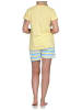NORMANN Shorty kurzarm Pyjama und - 73808 in gelb