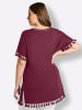 sheego Longshirt in bordeaux
