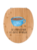 Mr. & Mrs. Panda Motiv WC Sitz Kaffee Tasse mit Spruch in Braun