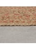 KADIMA DESIGN Handgewebter Jute-Teppich in Naturtönen in Braun-Rosa