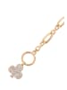 faina Women Cable Chain Link Bracelet in Rose Gold