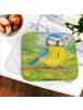 Mr. & Mrs. Panda Topflappen Vogel Blaumeise Design ohne Spruch in Weiß