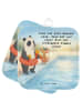 Mr. & Mrs. Panda Topflappen Panda Schwimmbad Pommes Design mit S... in Weiß