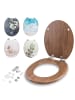 Benkstein Benkstein® Toilettendeckel, antibakteriell, stylish bedruckt , dunkles Treibhol