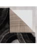 KADIMA DESIGN Hochflor-Teppich Kuschelig NADD Abstrakt Weich Wohnzimmer in Grau-Schwarz