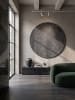 KADIMA DESIGN BORMIDA Rundteppich Anthrazit 120x120 Uni Polypropylen Wohnraum in Anthrazit