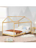 en.casa Kinderbett Vindafjord in Beige (B)70cm (L)140cm