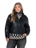 Ulla Popken Lederjacke in schwarz