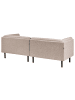 Beliani 3-Sitzer Sofa VORGOD in Braun/Schwarz - (W) 221 x (H) 76 x (L) 85 cm