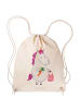 Mr. & Mrs. Panda Gymnastiktasche Einhorn Gemüse ohne Spruch in Creme
