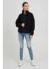 Oxmo Plüschjacke OXTonje in Schwarz