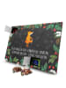 Mr. & Mrs. Panda Adventskalender Fuchs Laterne mit Spruch in Kreidetafel