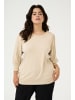 KAFFE curve Strickpullover KCloni in Feather Gray Melange