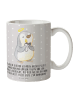 Mr. & Mrs. Panda Mug Pinguin Kommunion mit Spruch in Grau Pastell