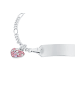 Prinzessin Lillifee Identarmband Silber 925, rhodiniert in Rosa