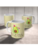 Mr. & Mrs. Panda Kinderpott Avocado Feier mit Spruch in Gelb Pastell