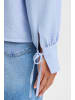 ICHI Langarmbluse IXNAIMA SH 20123462 elegante Bluse mit Ärmeldetails in Blau