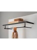 Furn.Design Garderoben-Set weiß Hochglanz 4-teilig 140 cm, Flurgarderobe mit Spiegel