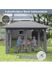 COSTWAY Pop Up Pavillon 4x4 m in Grau