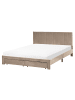 Beliani Doppelbett LONZAC in Beige - (W) 165 x (H) 90 x (L) 208 cm