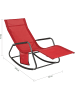 SoBuy Schaukelliege in Rot - (B)145 x (H)84 x (T)57cm