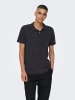 Only&Sons Poloshirt aus Baumwolle Kurzarm Slim Fit in Dunkelblau