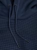 Jack & Jones Struktur Hoodie Kapuzen Pullover JCOBLACK in Navy