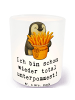 Mr. & Mrs. Panda Windlicht Pinguin Pommes Eimer mit Spruch in Transparent