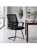 HOMCOM Bürostuhl-58,5 x 57,5 x 93 cm-Schwarz