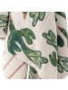 Bloomingville Decke SUN mit SONNE Gelb Blau Rot Braun Bommeln 160x130 cm