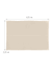 relaxdays Sonnensegel in Beige - 3,5 x 4,5 m