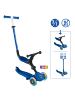 GLOBBER 3in1 Aufsitzrad, Laufrad, Scooter GO-UP ACTIVE LIGHTS in blau