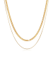 KUZZOI Halskette 925 Sterling Silber in Gold