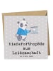 Mr. & Mrs. Panda Grußkarte Kieferorthopäde Leidenschaft mit Spruch in Grau Pastell