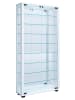 ebuy24 Vitrinenschrank LumoMaxi 9 Weiß 59 x 18 cm